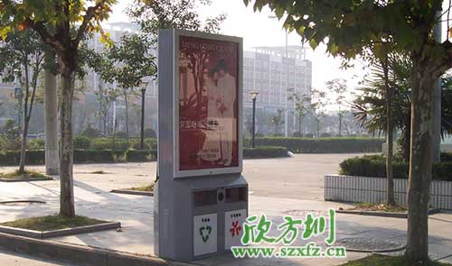 廣告垃圾箱驚艷亮相廣東汕頭街道。