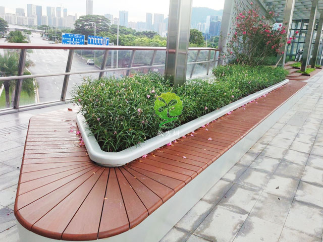不銹鋼花池坐凳美化深圳前?？缃止珗@G9天橋城市戶外景觀