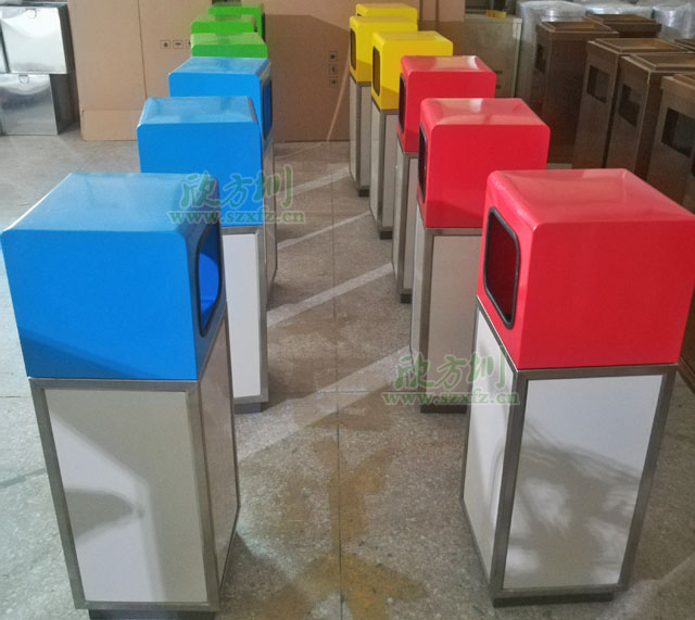 三分類(lèi)鐵板噴塑垃圾桶